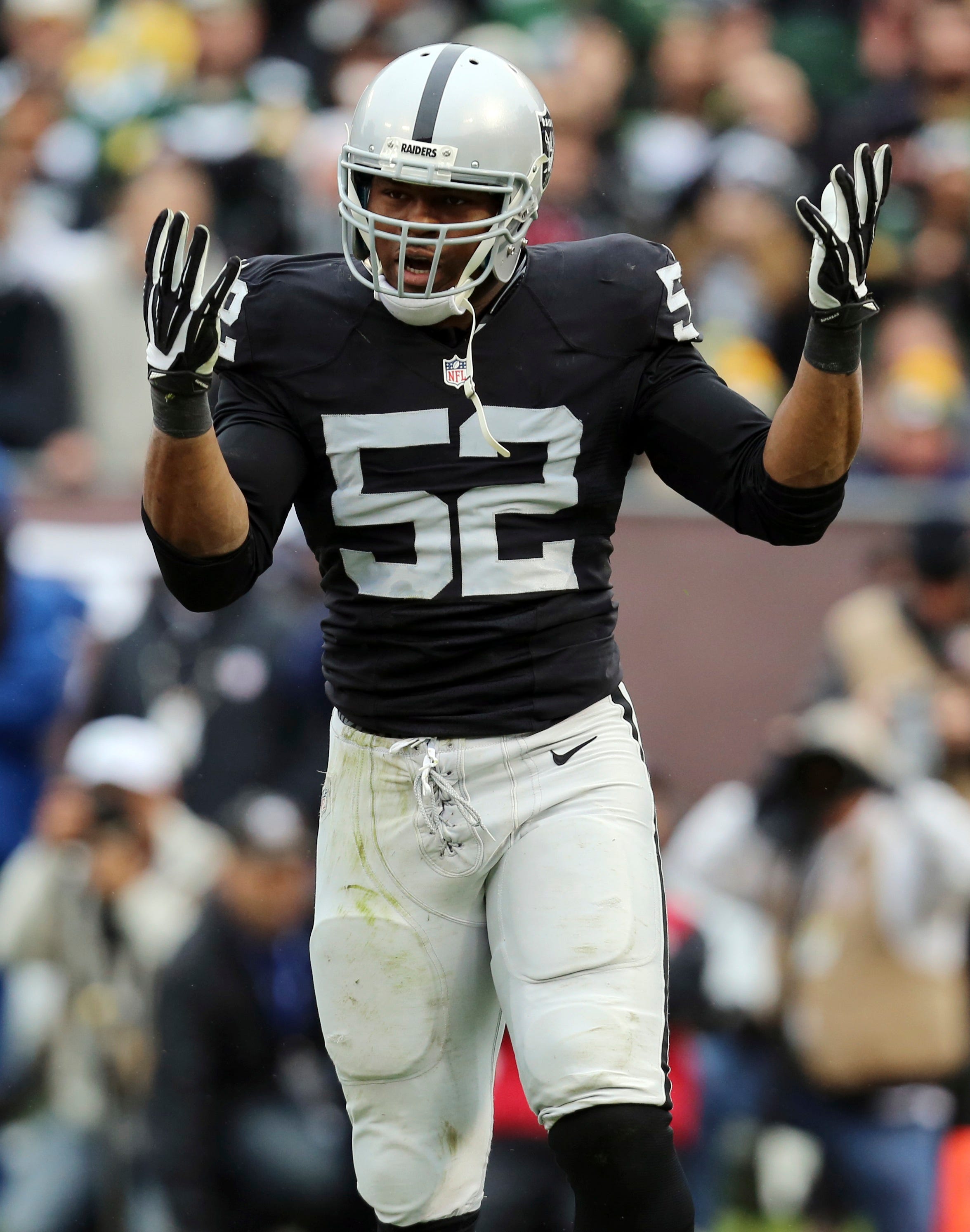 khalil mack gray jersey